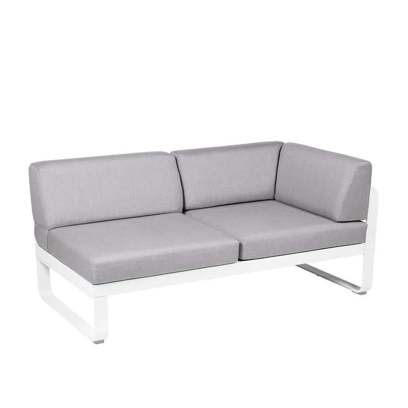 2-Sitzer Eckelement BELLEVIE mit Seitenkissen - Rechts
