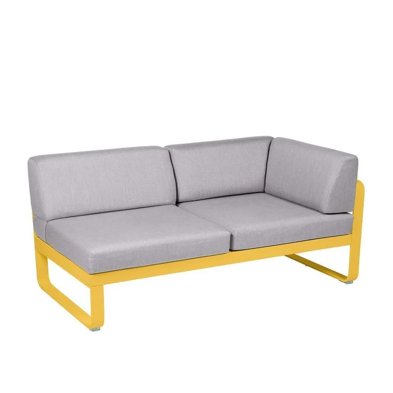 2-Sitzer Eckelement BELLEVIE mit Seitenkissen - Rechts
