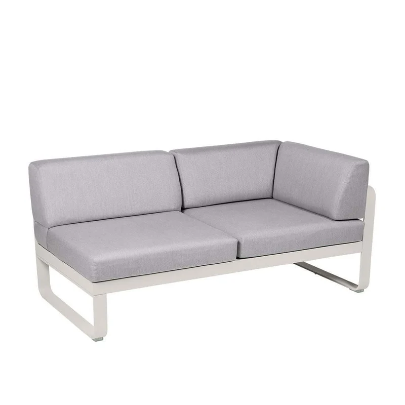 2-Sitzer Eckelement BELLEVIE mit Seitenkissen - Rechts