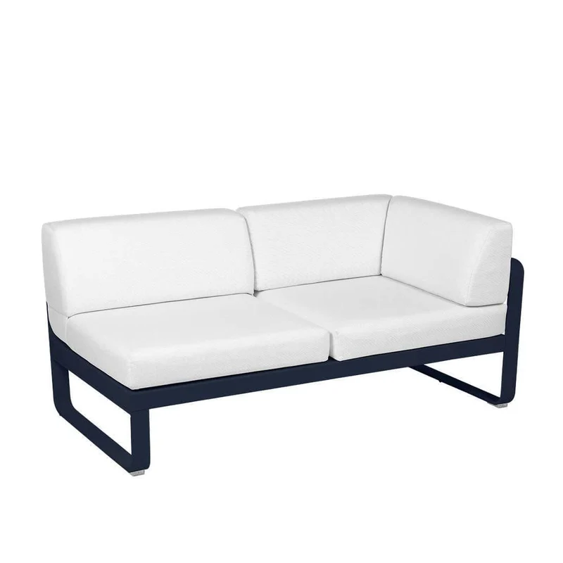 2-Sitzer Eckelement BELLEVIE mit Seitenkissen - Rechts