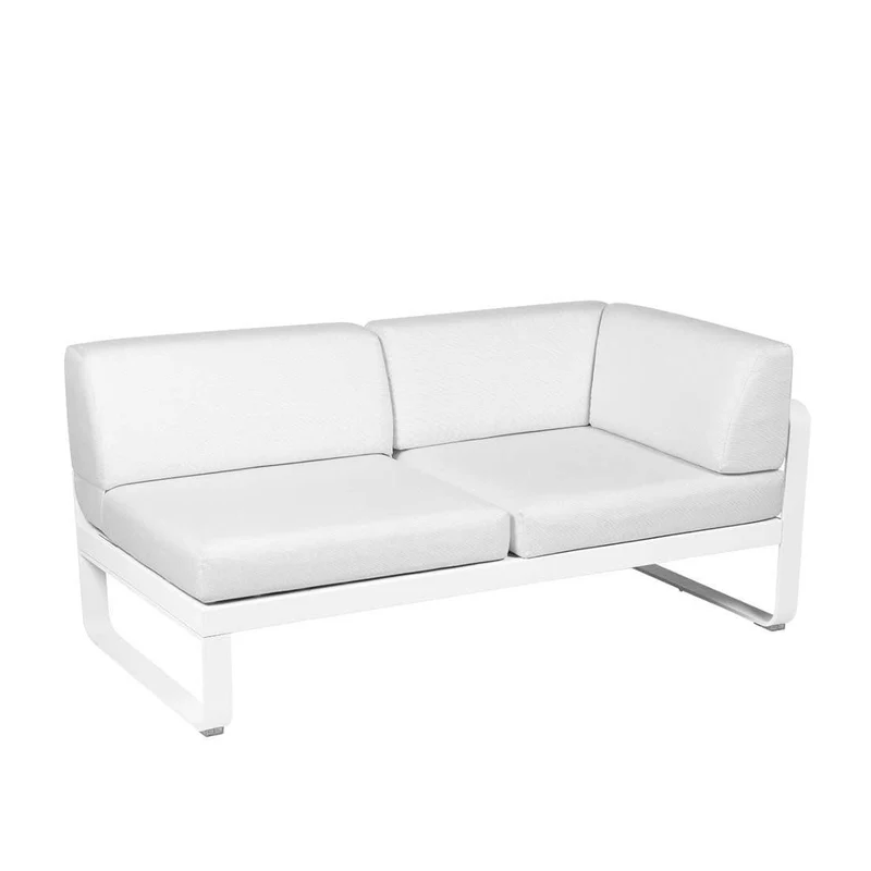 2-Sitzer Eckelement BELLEVIE mit Seitenkissen - Rechts
