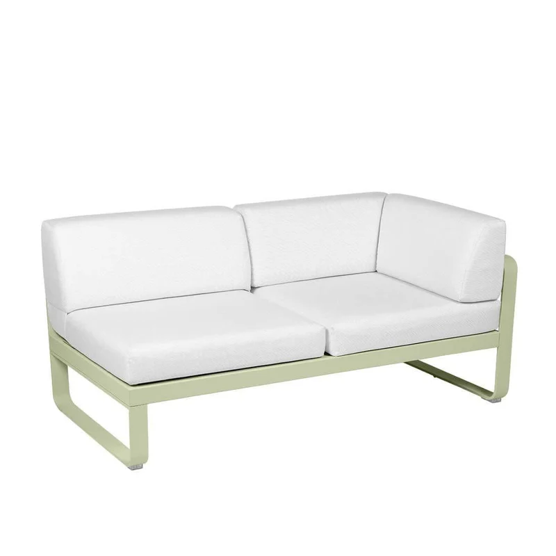 2-Sitzer Eckelement BELLEVIE mit Seitenkissen - Rechts