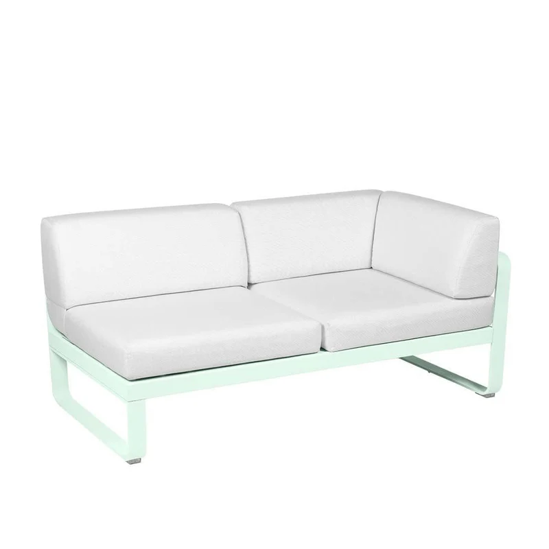 2-Sitzer Eckelement BELLEVIE mit Seitenkissen - Rechts