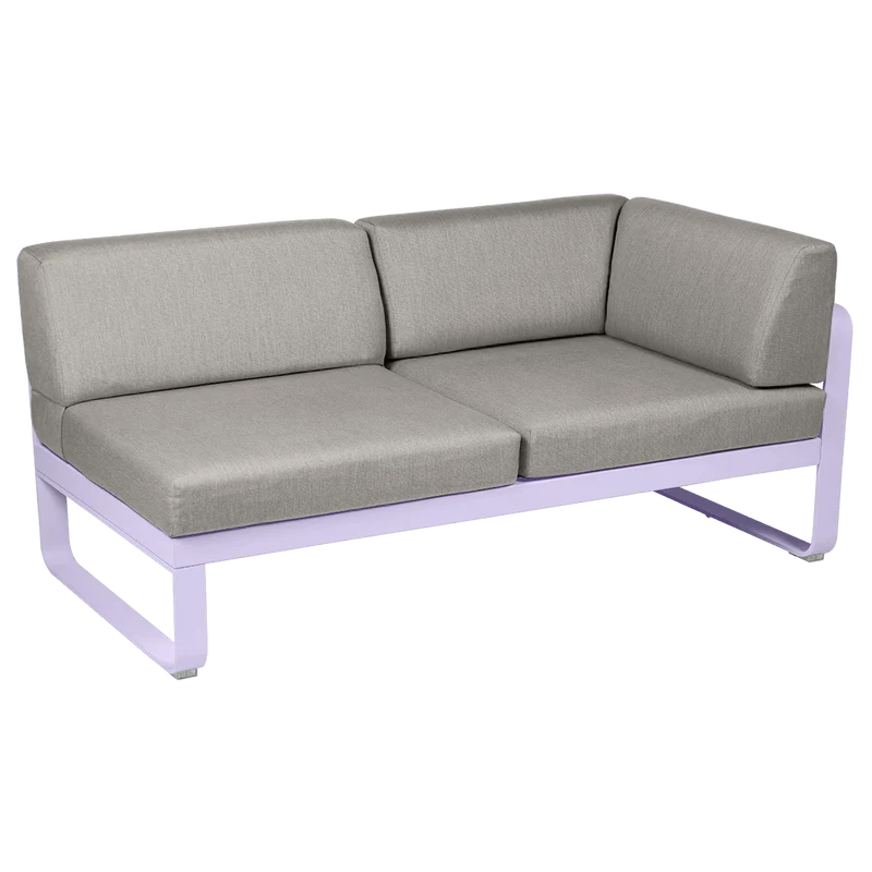 2-Sitzer Eckelement BELLEVIE mit Seitenkissen - Rechts
