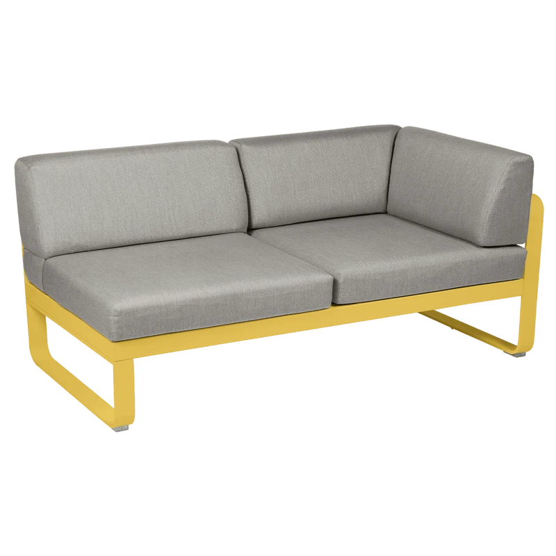 2-Sitzer Eckelement BELLEVIE mit Seitenkissen - Rechts
