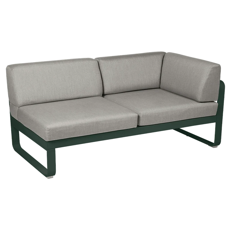 2-Sitzer Eckelement BELLEVIE mit Seitenkissen - Rechts