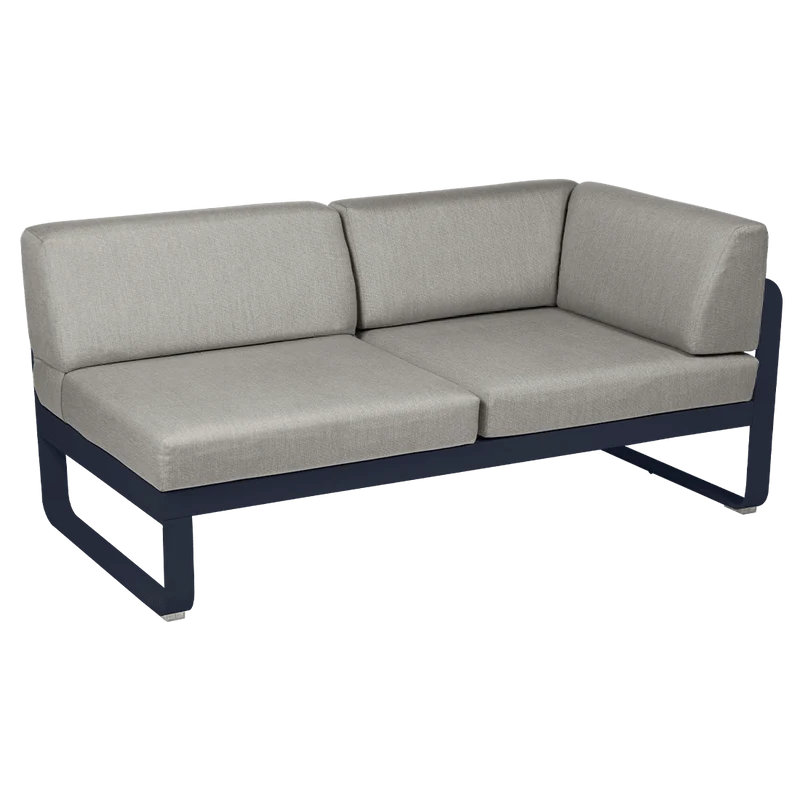 2-Sitzer Eckelement BELLEVIE mit Seitenkissen - Rechts