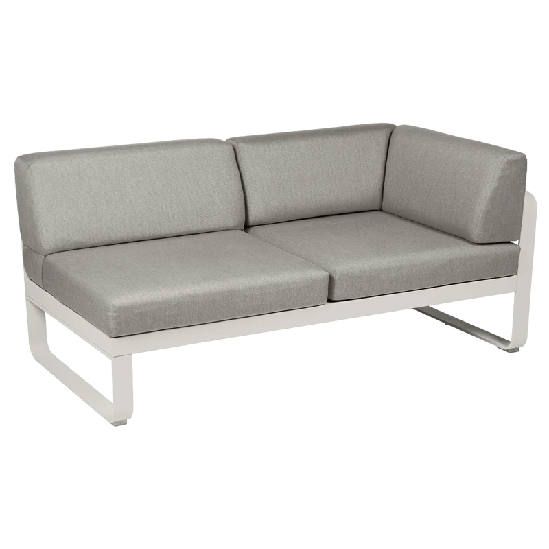 2-Sitzer Eckelement BELLEVIE mit Seitenkissen - Rechts