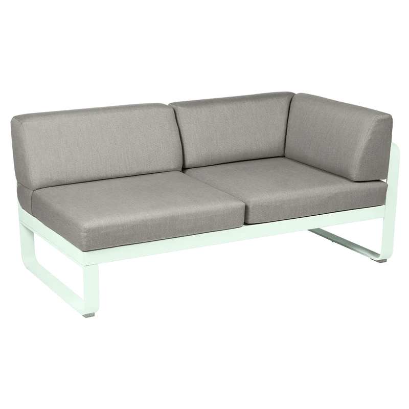 2-Sitzer Eckelement BELLEVIE mit Seitenkissen - Rechts