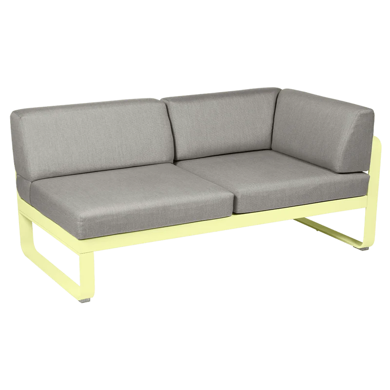 2-Sitzer Eckelement BELLEVIE mit Seitenkissen - Rechts