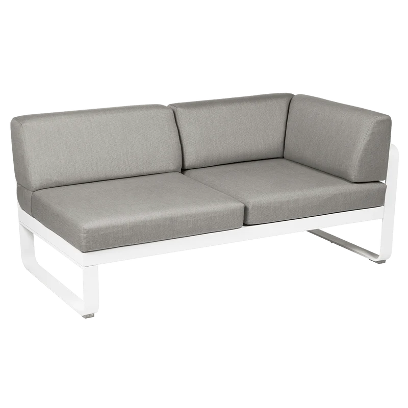 2-Sitzer Eckelement BELLEVIE mit Seitenkissen - Rechts
