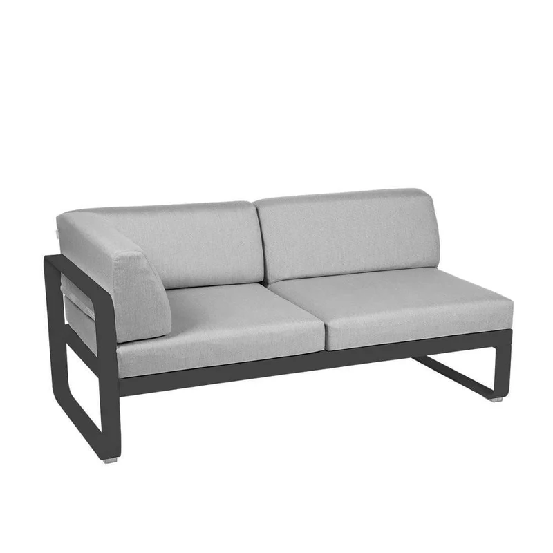 2-Sitzer Eckelement BELLEVIE mit Seitenkissen - Links