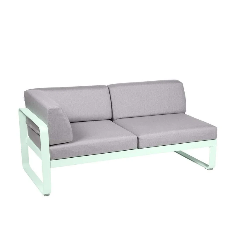 2-Sitzer Eckelement BELLEVIE mit Seitenkissen - Links