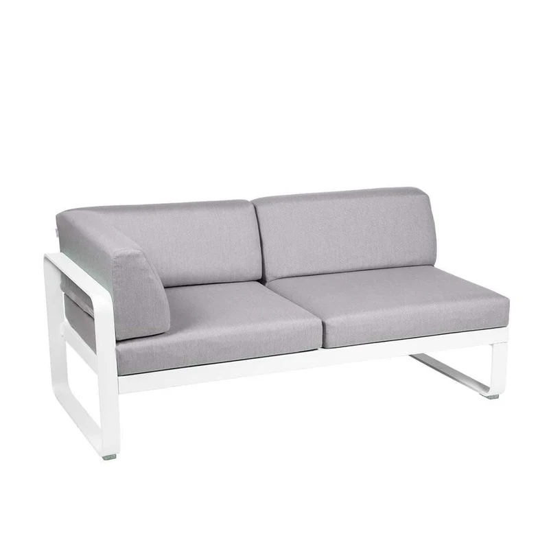 2-Sitzer Eckelement BELLEVIE mit Seitenkissen - Links