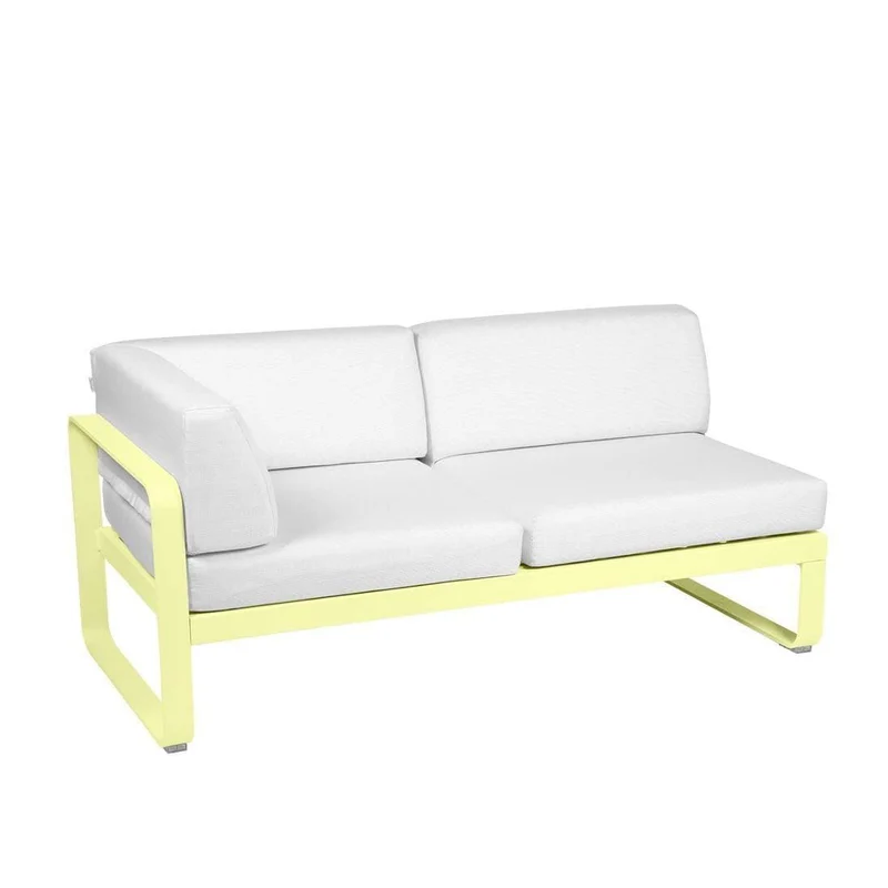 2-Sitzer Eckelement BELLEVIE mit Seitenkissen - Links