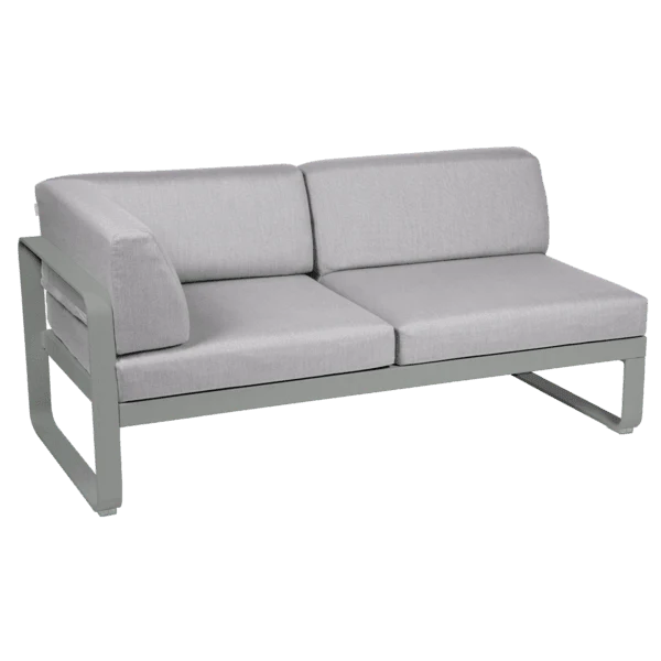 2-Sitzer Eckelement BELLEVIE mit Seitenkissen - Links
