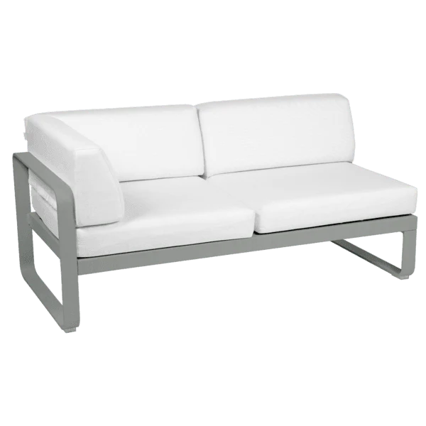 2-Sitzer Eckelement BELLEVIE mit Seitenkissen - Links