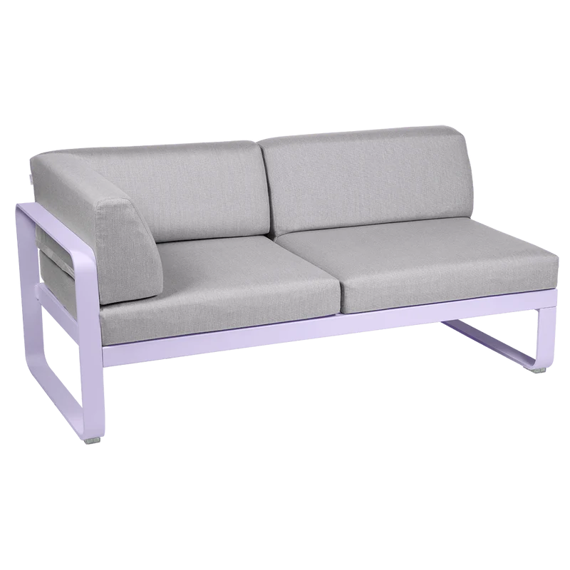 2-Sitzer Eckelement BELLEVIE mit Seitenkissen - Links