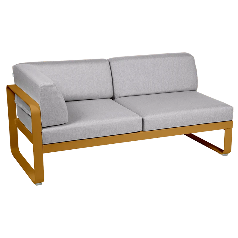 2-Sitzer Eckelement BELLEVIE mit Seitenkissen - Links