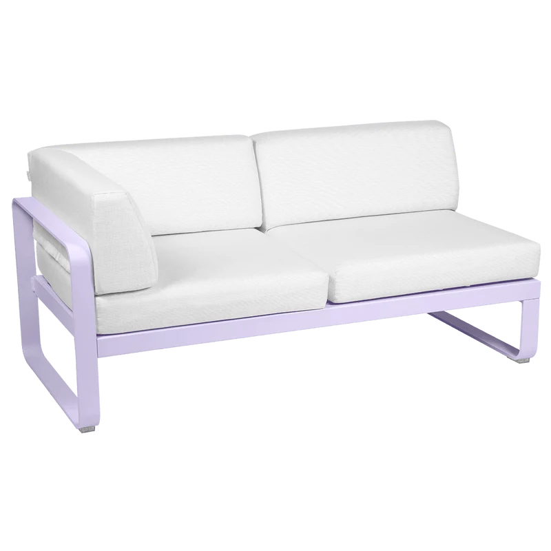 2-Sitzer Eckelement BELLEVIE mit Seitenkissen - Links