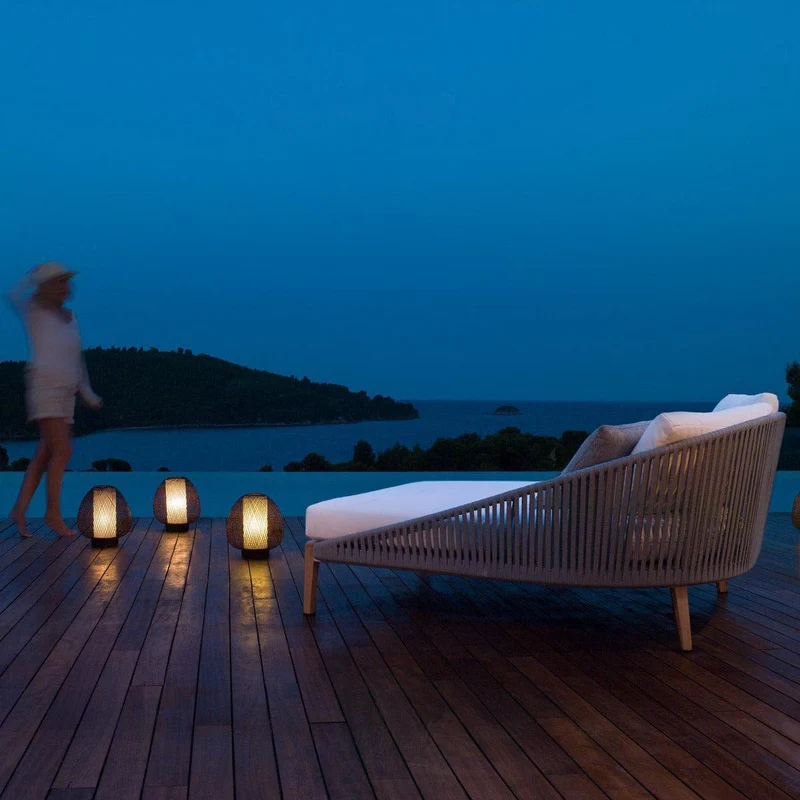 Loungebett MOOD - Steingrau