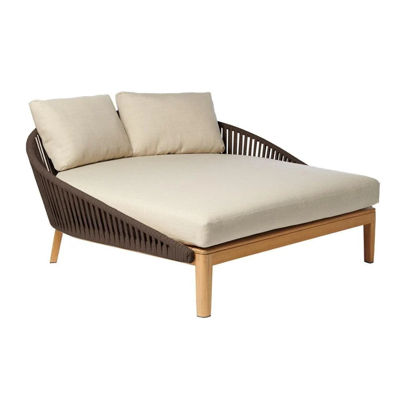 Loungebett MOOD - Erdbraun