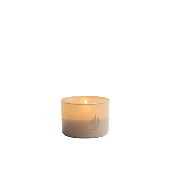 Glaskerze LED CANDLE Beige