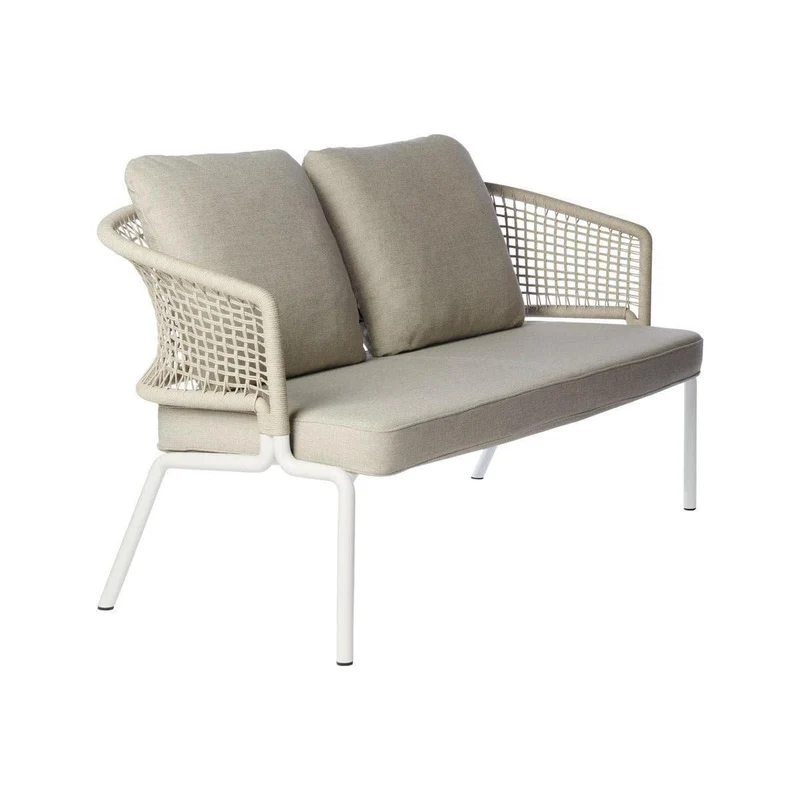 Sofa 2-Sitzer CTR - Weiß/Linen