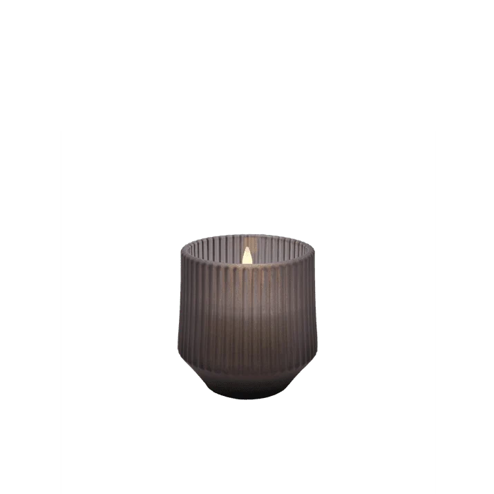 Duftkerze LED SCENTED Glas Smoked