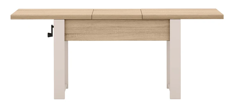 Ausziehbarer Couchtisch Hugo 120(157)x67 cm Sonoma-Eiche mit Kaschmirbeinen