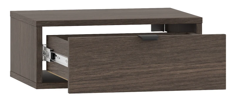 Hängender Nachttisch Heggers mit Schublade 45 cm Eiche Dunin