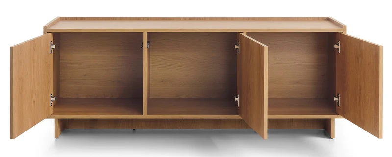 Drehtüriger TV-Schrank Yasumi 147 cm Karamelleiche
