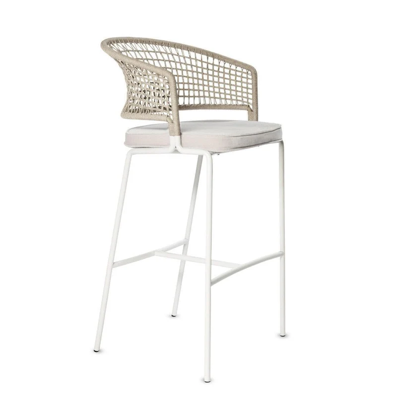 Barhocker CTR - Weiß/Linen