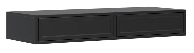 Toilettentisch Velveto mit zwei Schubladen 110 cm schwarz