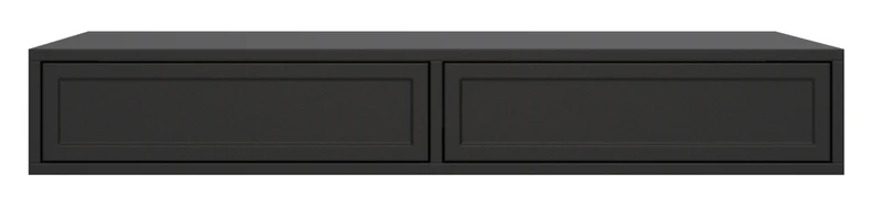 Toilettentisch Velveto mit zwei Schubladen 110 cm schwarz