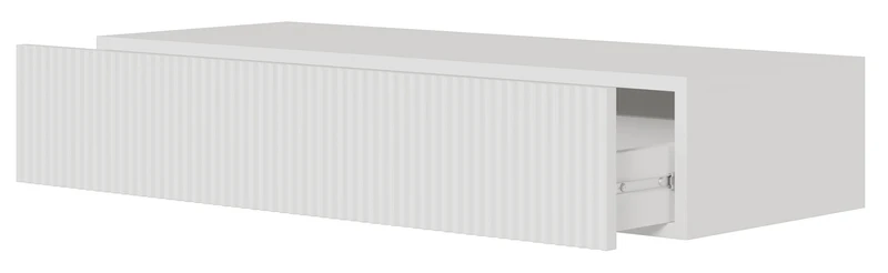 Veldio-Konsole mit gefräster Front und 90 cm Schublade, schwarz, hängend