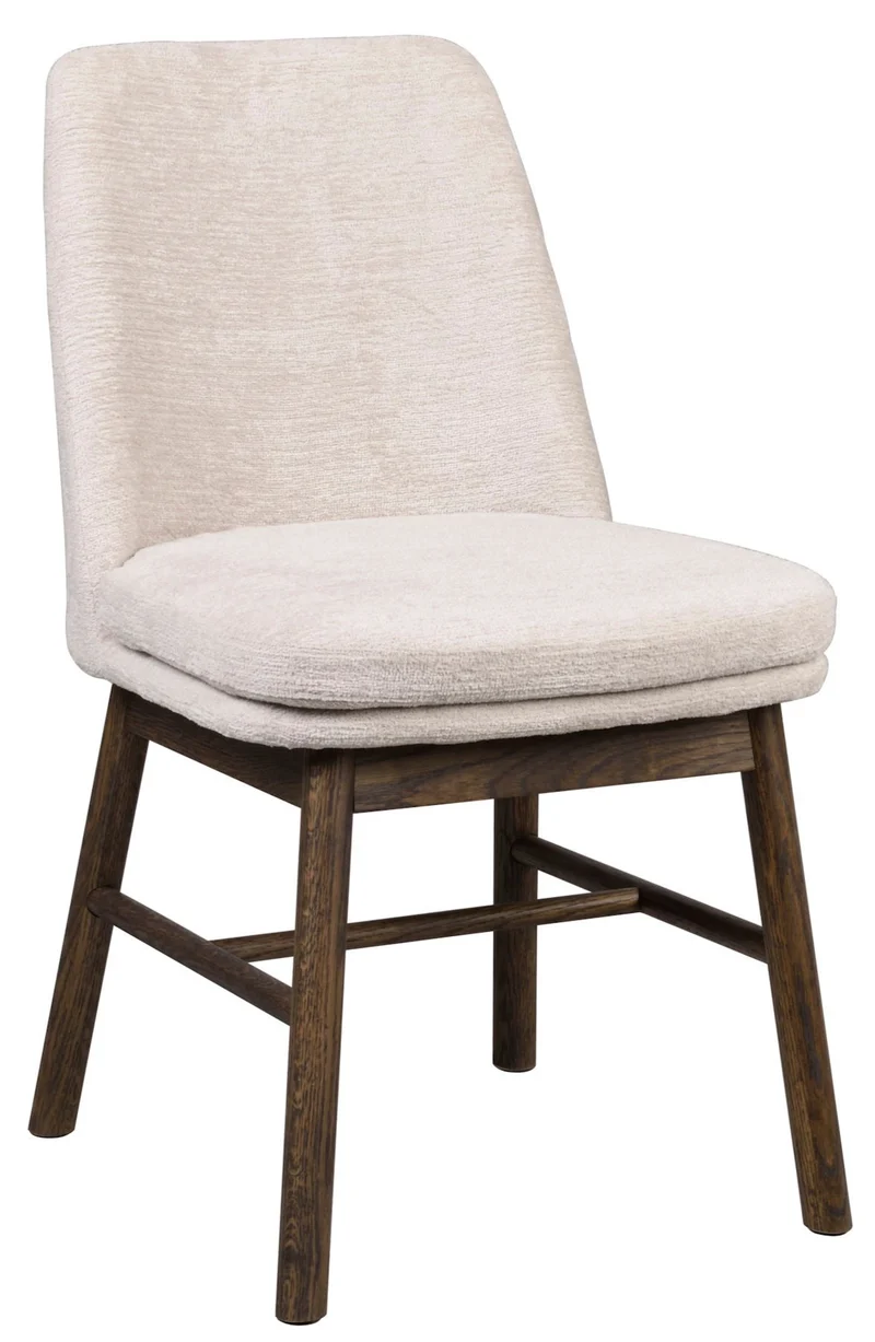 Polsterstuhl Alba, beige | Eiche braun gebeizt