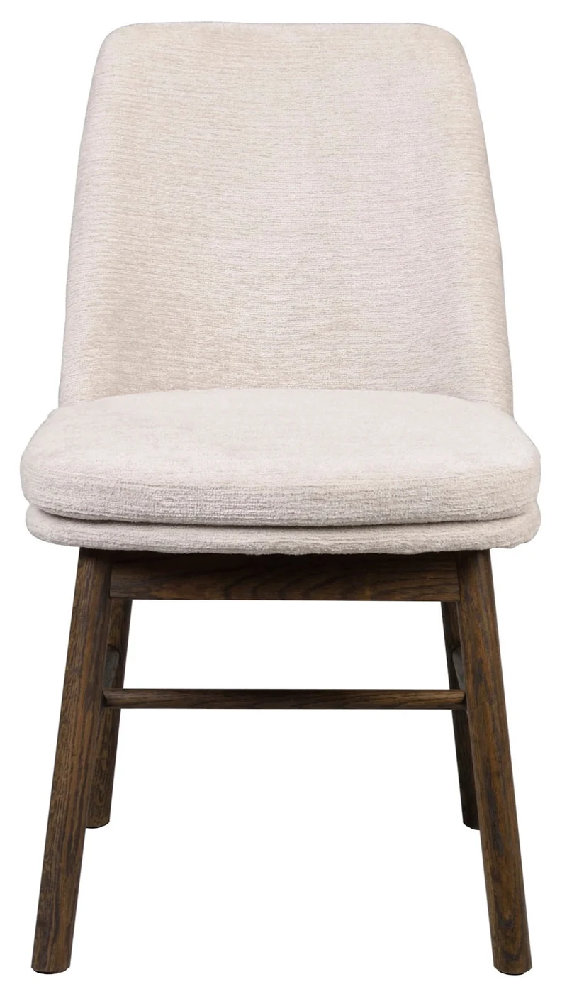 Polsterstuhl Alba, beige | Eiche braun gebeizt