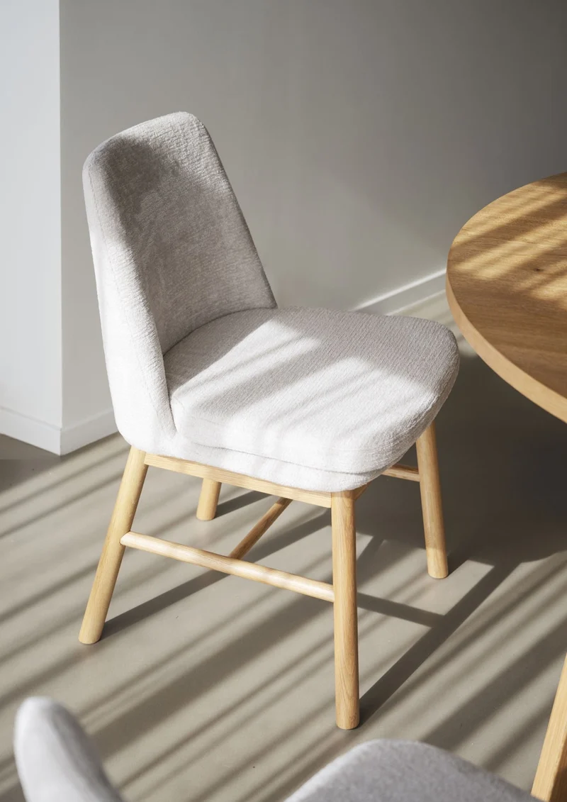 Polsterstuhl Alba, beige | Eiche geölt