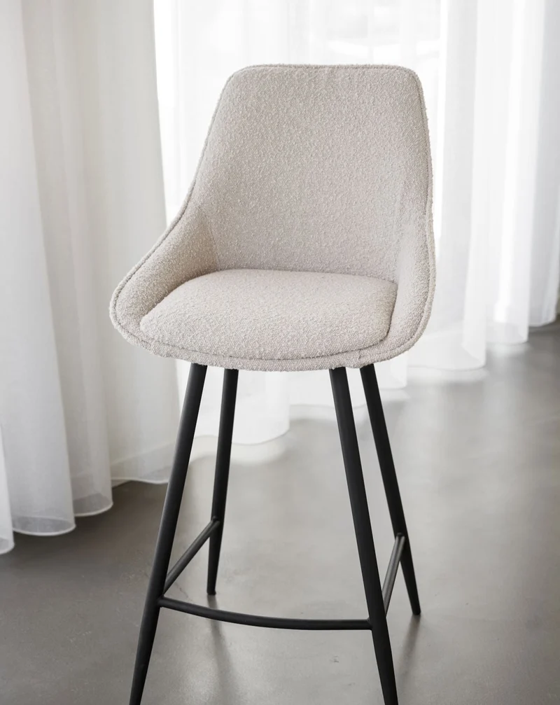 Barstuhl Stella Boucle, beige