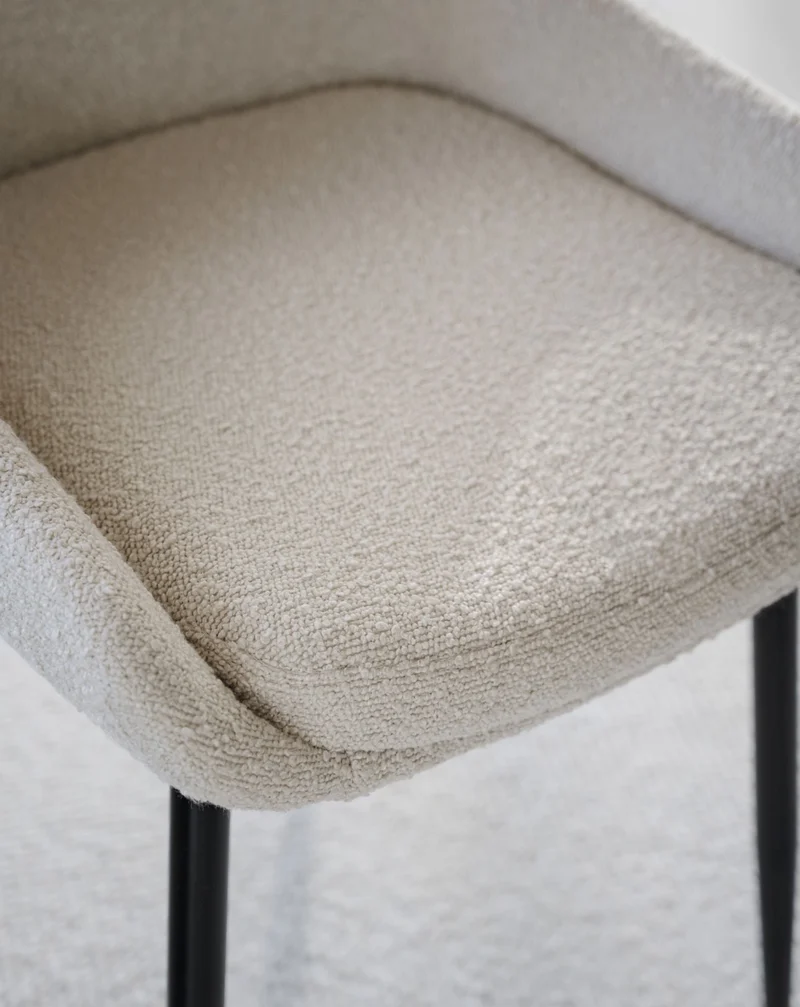 Polsterstuhl Stella Boucle, beige
