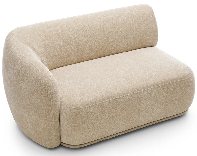 Doppelmodul Bommo linksseitig beige Chenille