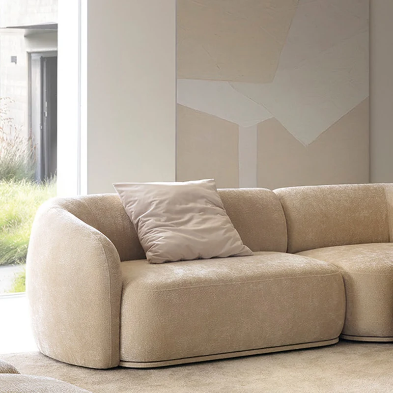 Doppelmodul Bommo linksseitig beige Chenille