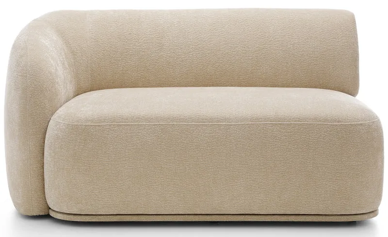 Doppelmodul Bommo linksseitig beige Chenille