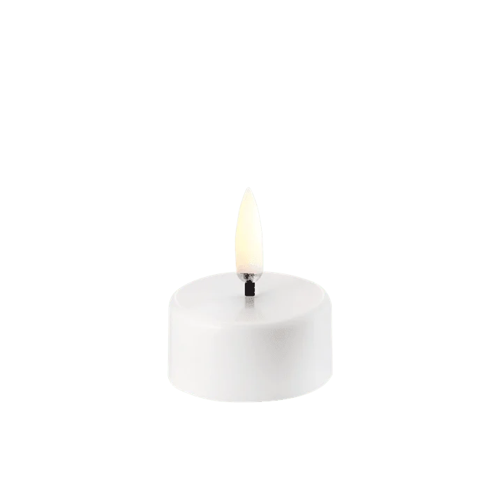 Kerze TEALIGHT 400 LED Uyuni Nordic White Ø4 x H2,1cm