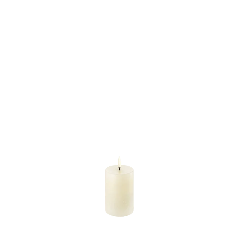 Kerze MINI PILLAR LED Uyuni Ivory Ø5 x H7,5cm