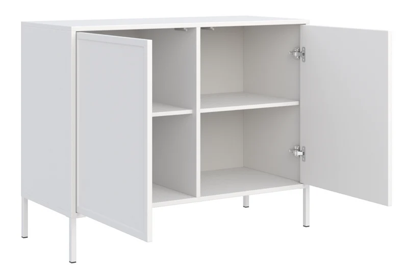 Velveto zweitürige Kommode 100 cm weiß
