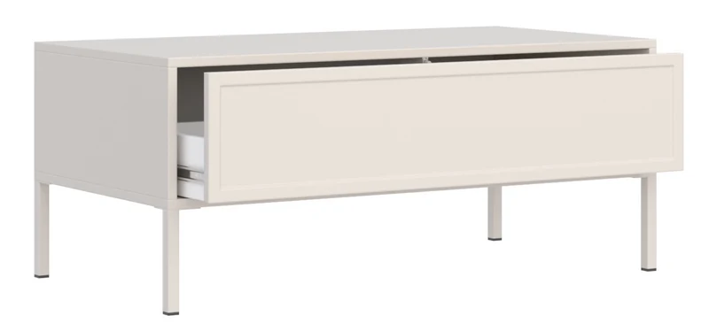 Velveto Couchtisch mit Schublade 100x50 cm Kaschmir