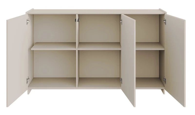 Drehtür-Kommode Magro 153 cm Kaschmir
