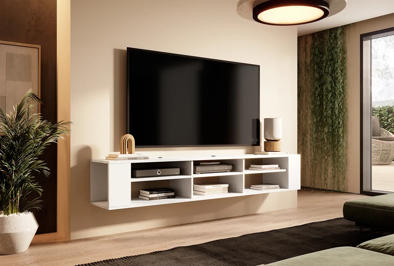 TV-Schrank Wall 175 cm Weiß
